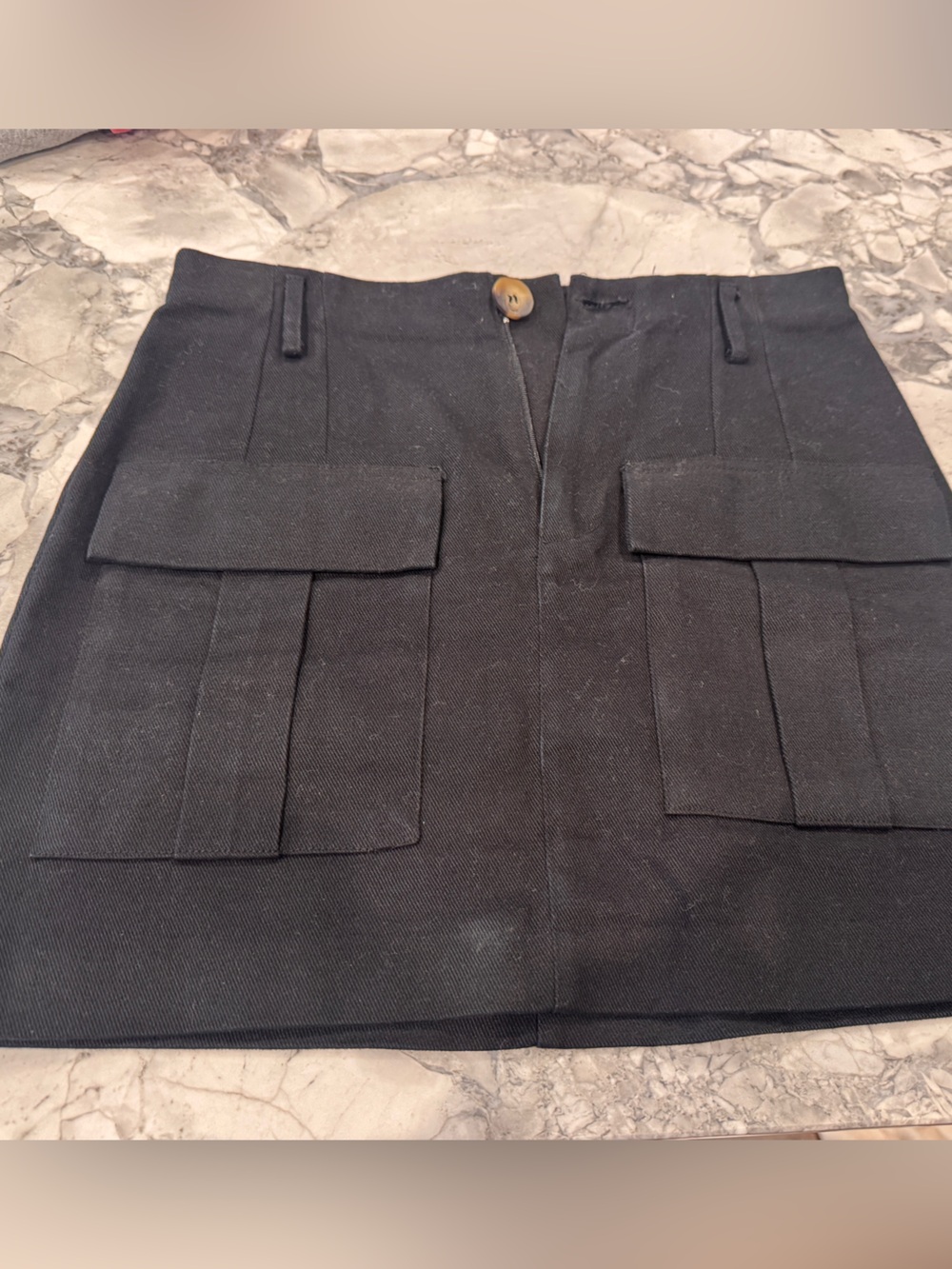 Zara Black Utility Pocket Skort